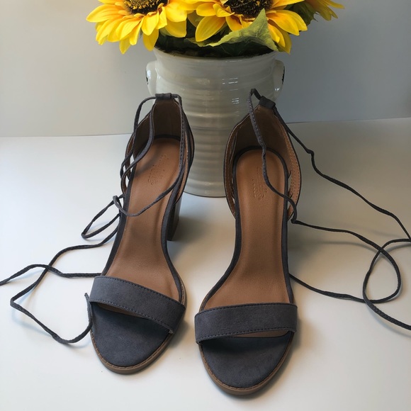 Charlotte Russe Shoes - Charlotte russe grey suede shoes